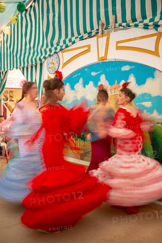 Dancing young spanish women