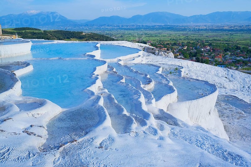 Terraced travertine thermal pools