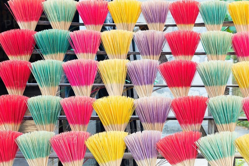 Colourful incense sticks for sale