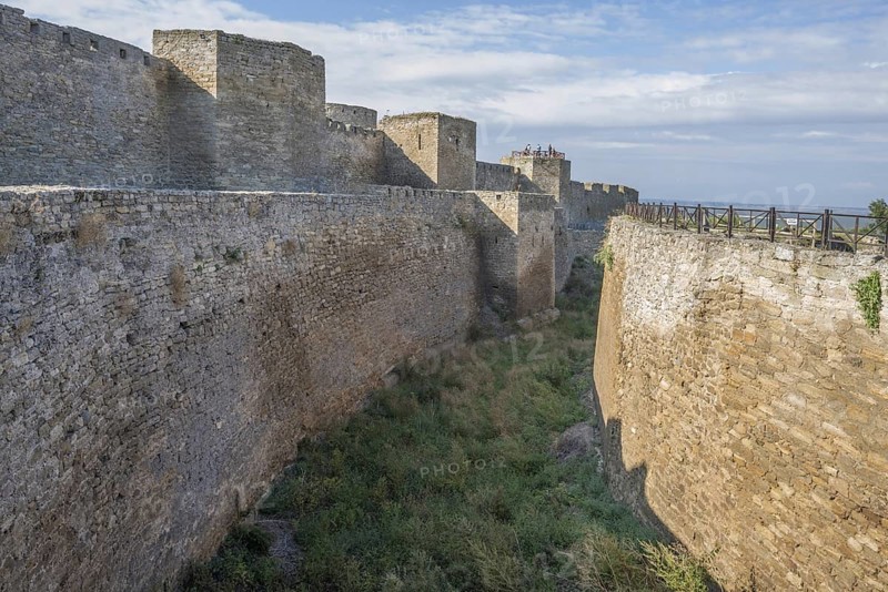 Main defensive wall and ditch of Fortress Akkerman or White Rock fortress