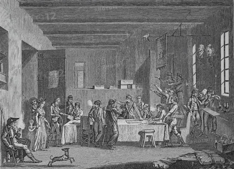 Meeting of a Revolutionary Committee under the Terror Government in Paris