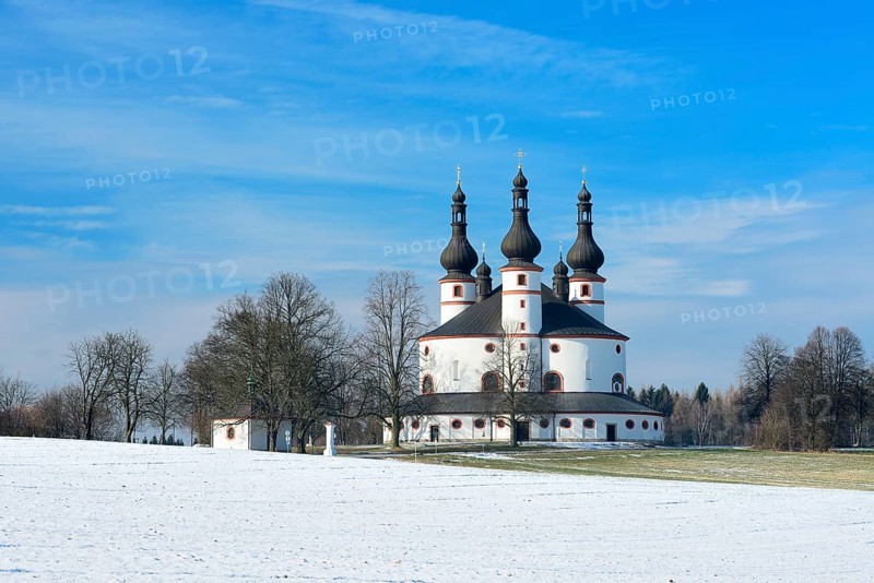 The Holy Trinity Church Kappl in winter