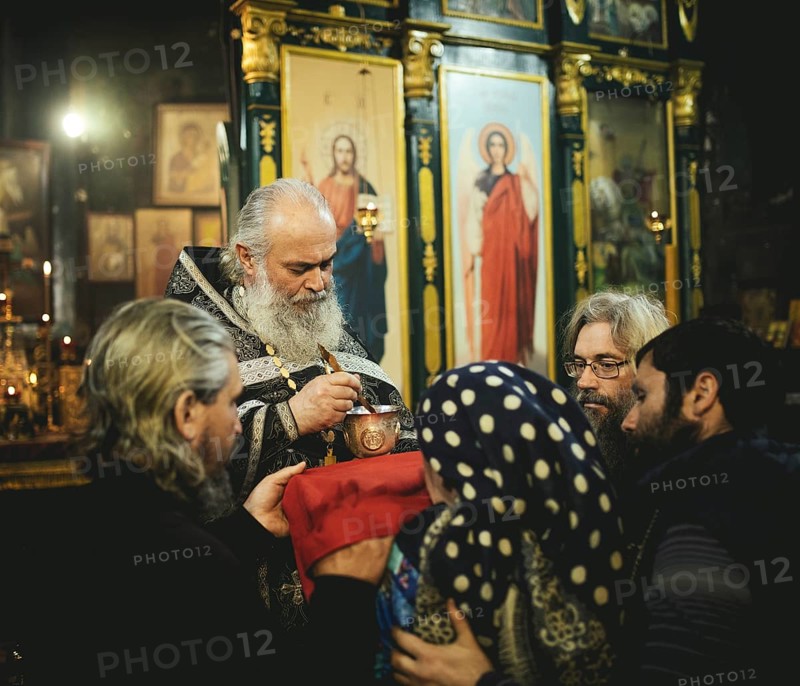 Famous exorcist father Sergei in Okhamchira