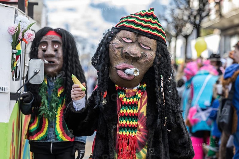 Dressed as Hippie with Joint