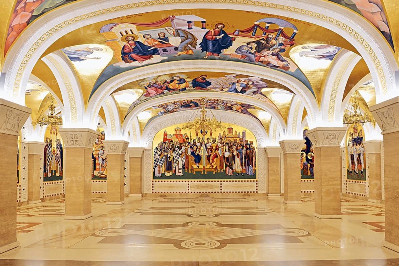 The Crypt inside Saint Sava church