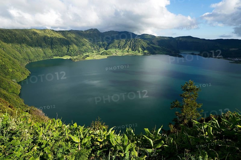Lagoon Lagoon Lagoa Azul at the Caldeira das Sete Cidades