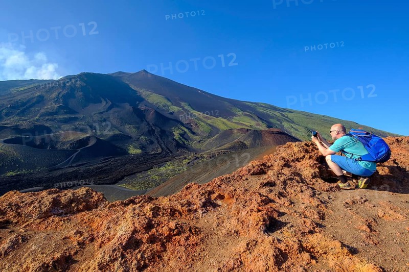 Tourist photographing