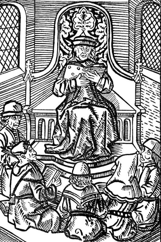 Lecture of a university teacher in Lower Germany