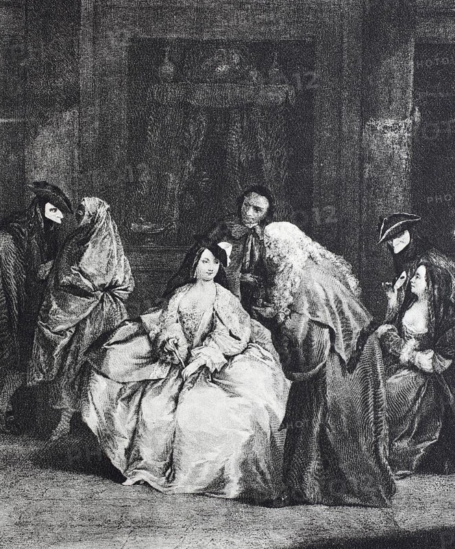 Fashion at venice around 1750