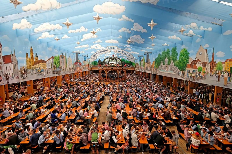 Beer tent Hacker Pschorr Brau
