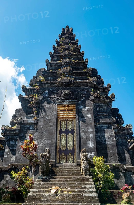 Entrance door of a side temple