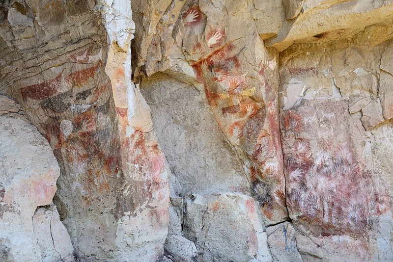 Cave paintings in the Cave of Hands