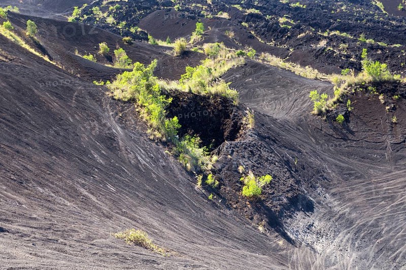 One of the mouths of Gunung Batur volcano