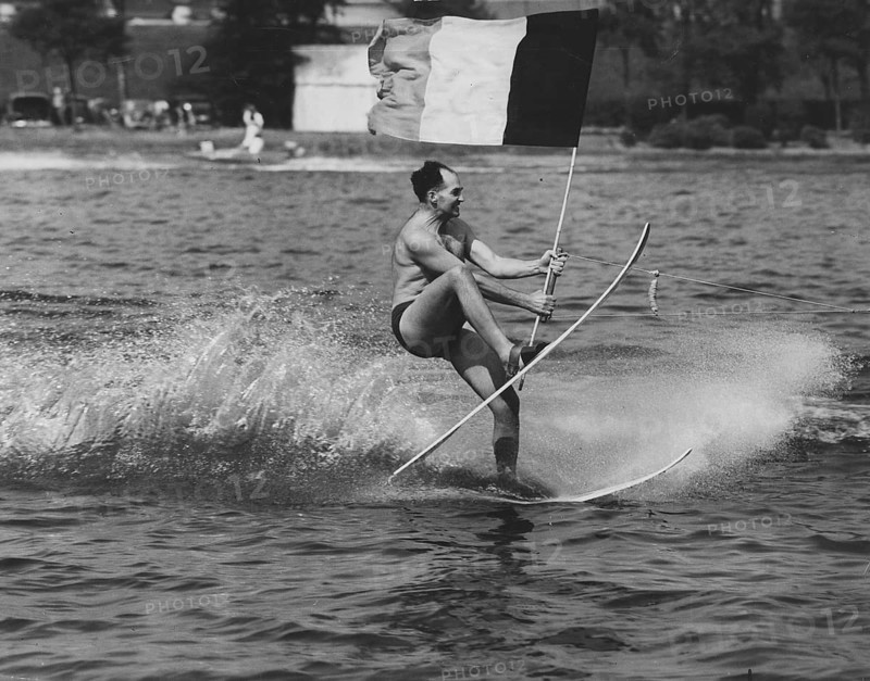 Water ski acrobatics