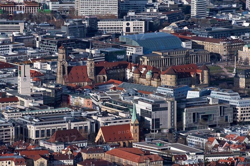 Stuttgart Mitte with City Hall