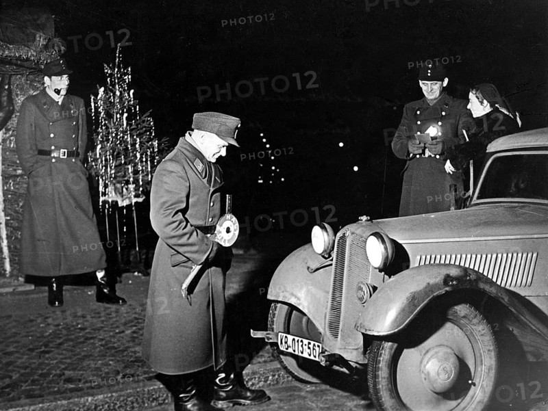 Police officers during a traffic check