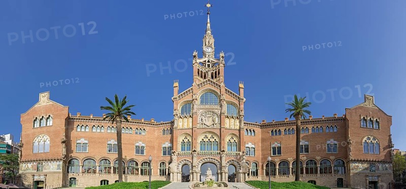 Hospital de la Santa Creu i Sant Pau by the architect Lluis Domenech i Montaner