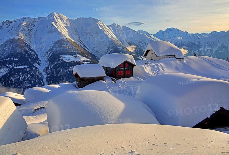 Maria zum Schnee chapel in the snow in the centre of the village