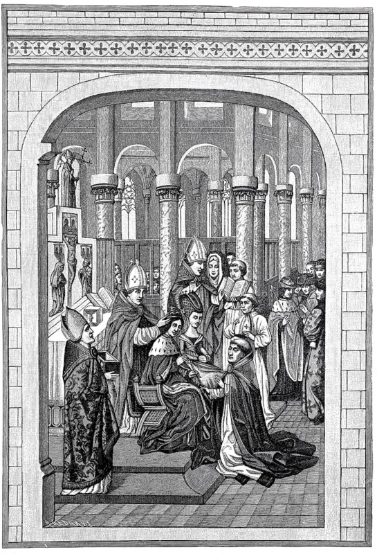 The coronation of Charles V of France in 1364