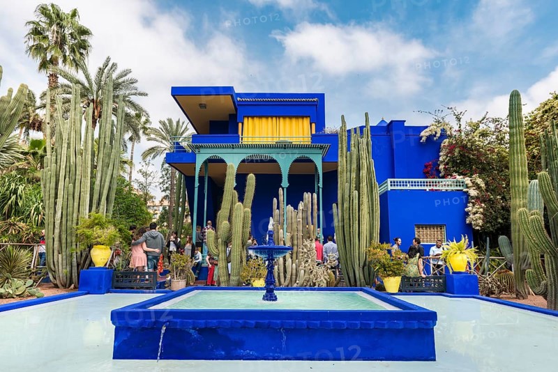 Blue House in the Jardin Majorelle Botanical Garden