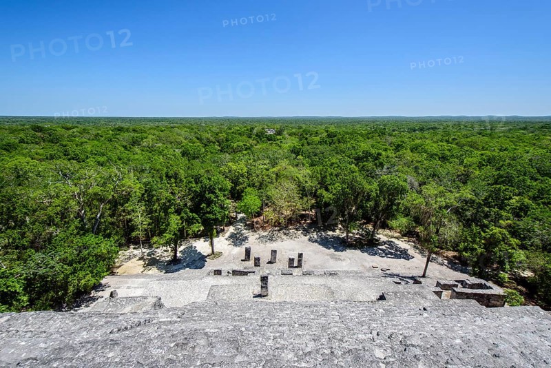 Stelae at Mayan city of Calakmul