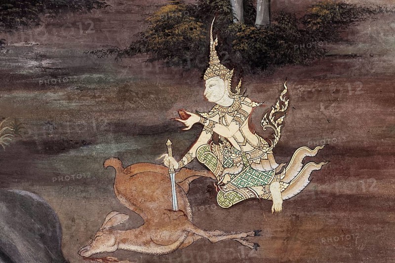 King Rama takes the heart from a killed deer