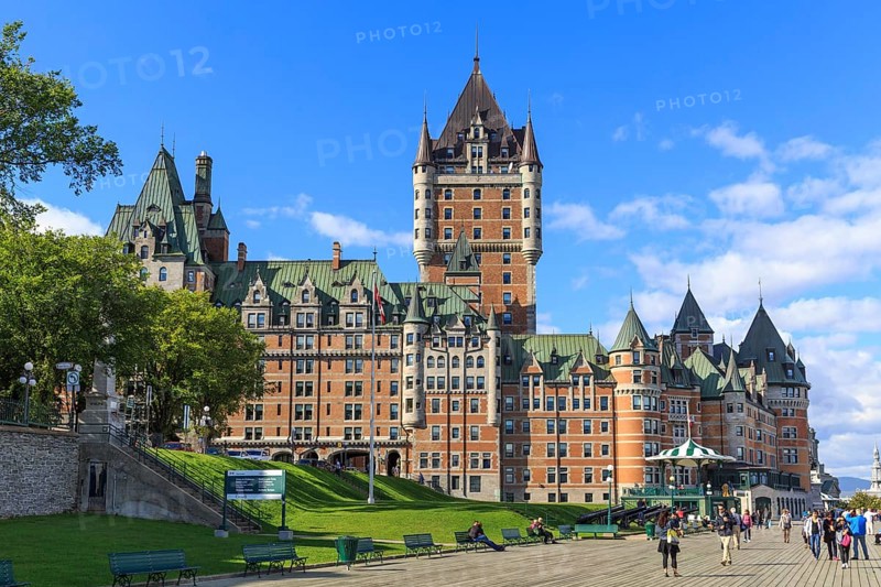 Seaside promenade Dufferin Terrace with Chateau Frontenac