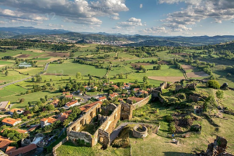 Castle of Polignac above the village