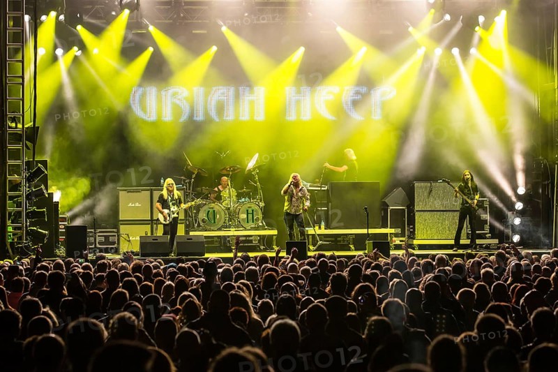 British hardrock band Uriah Heep live at the Riverside Festival in Aarburg