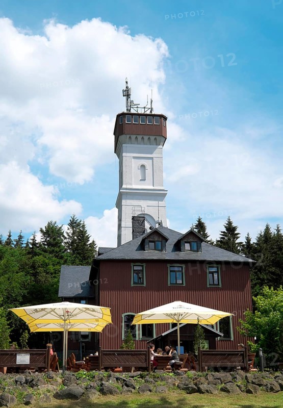 Mountain hotel and lookout tower