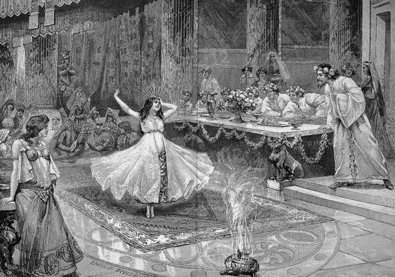 Salome dances infront of Herodes