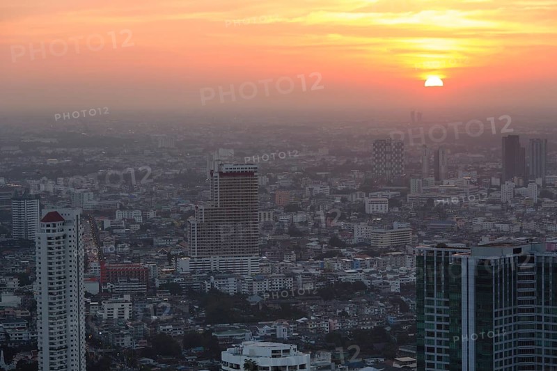View from Sky Bar Lebua State Tower at sunset