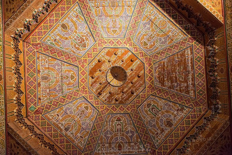 Ceiling with Arabic ornamentation
