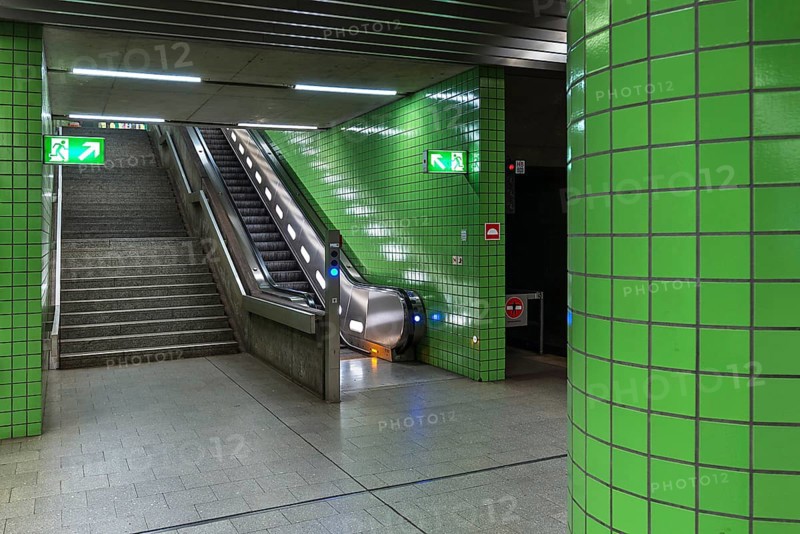 Staircase of the subway station Weisser Turm