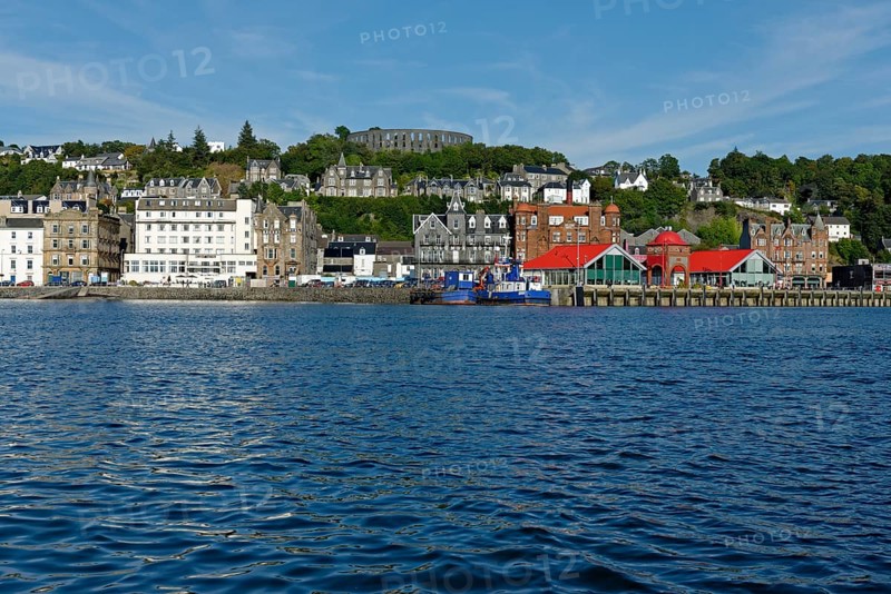 Port and city centre with McCaig's Tower