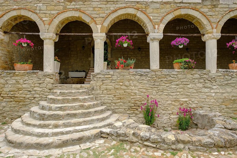 Portico in front of St. Mary's Church