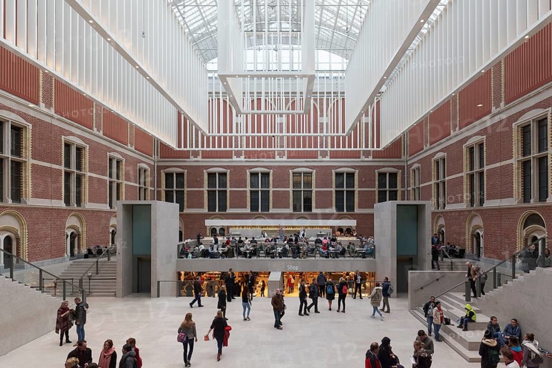Atrium with glass dome