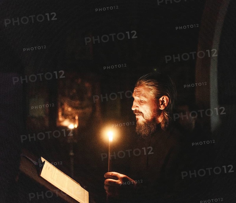 Famous exorcist Father Sergei in his church