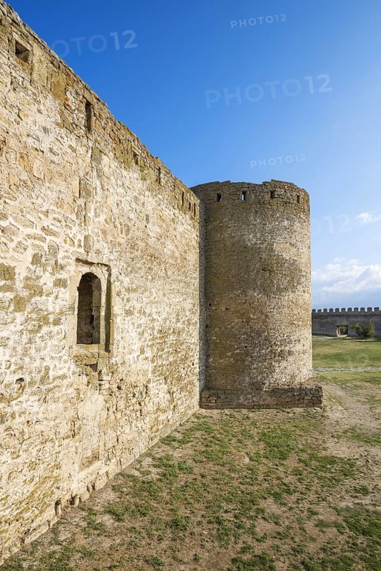 Defensive wall and tower of Fortress Akkerman or White Rock fortress