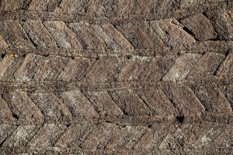 House wall made of turf bricks