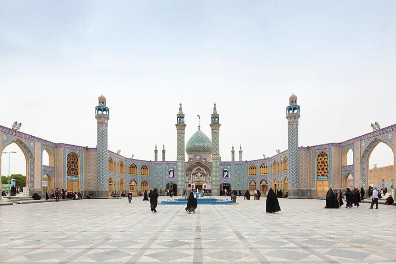 Courtyard of holy shrine of Imamzadeh Helal Ali in Aran va Bidgol