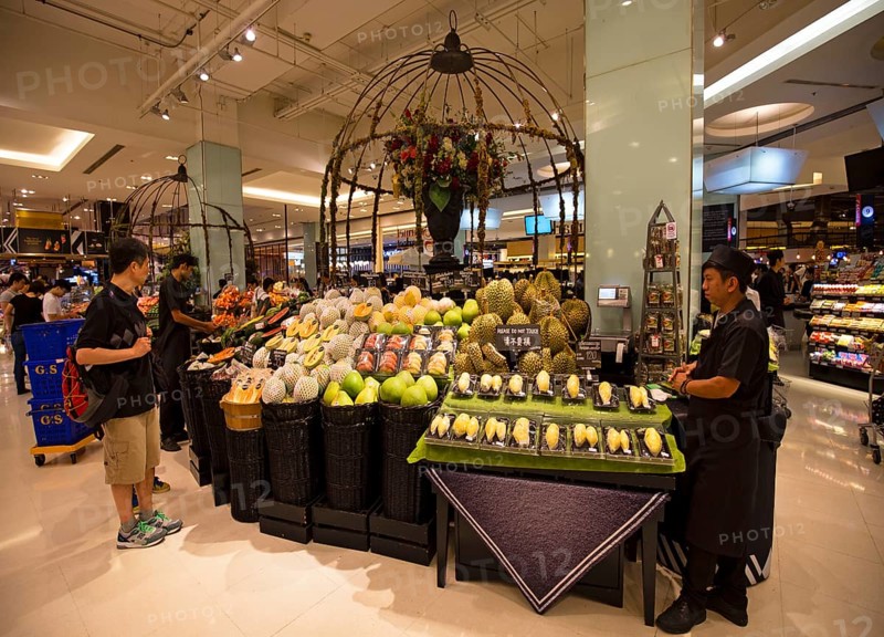 Market stall with fruits at the Gourmet Market