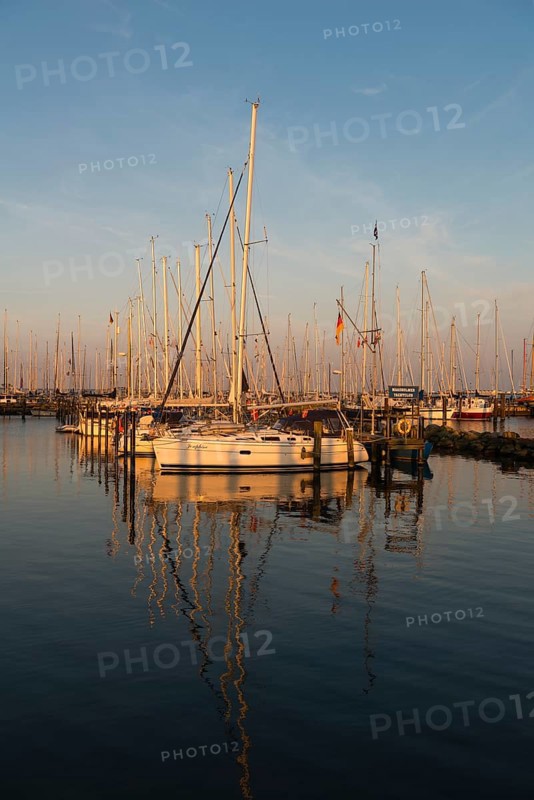 Sailboats in the marina Maasholm