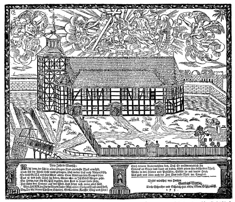 New Year's wish of the schoolmaster Gottfried Waden