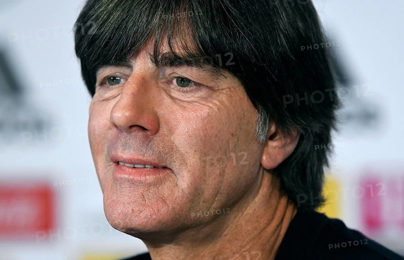 Press conference with national coach Joachim Jogi Low in front of the friendly match against Spain