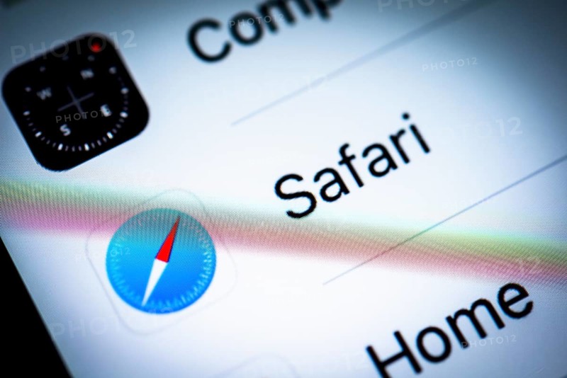 Safari webbrowser displayed on an iPhone