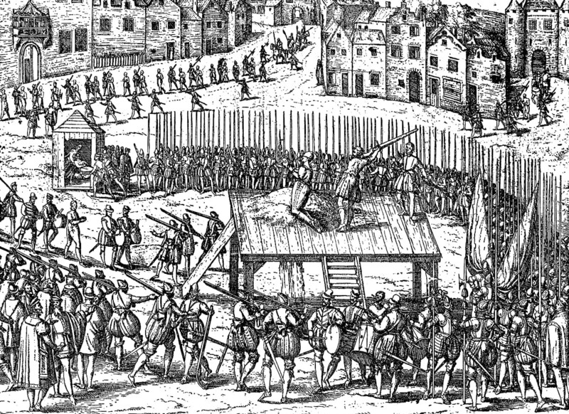 Execution of Nobility after the indulgence saying of Albas