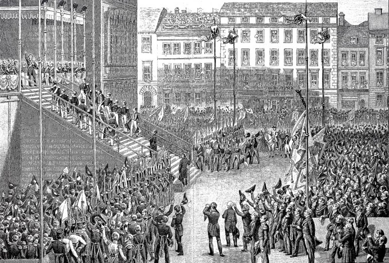 The various estates paid tribute to the prince Friedrich Wilhelm IV on October 15