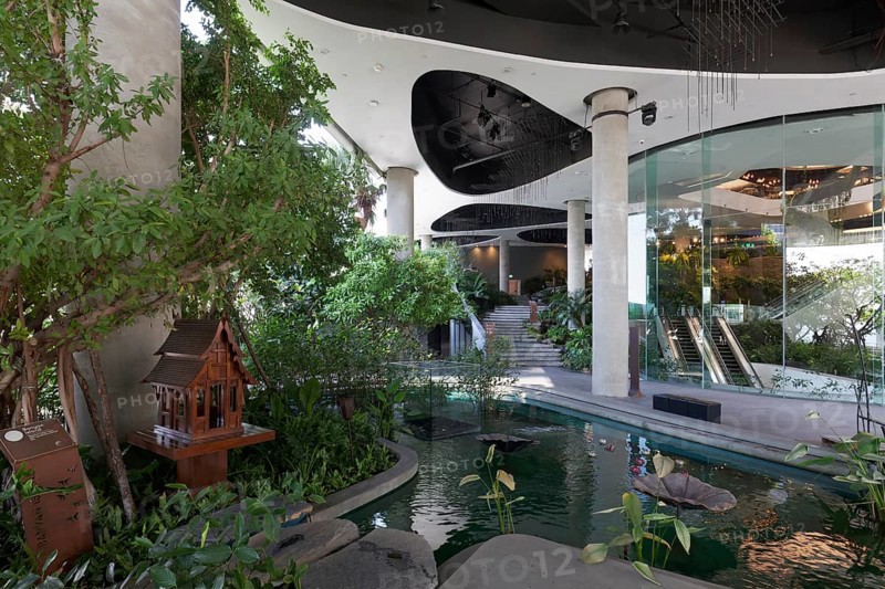 Water Garden with ghost house