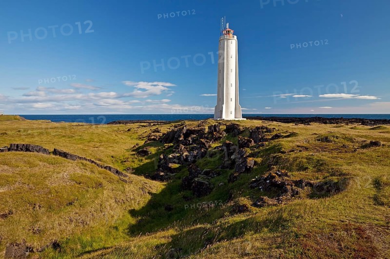 Coastal landscape with the lighthouse of Malarrif